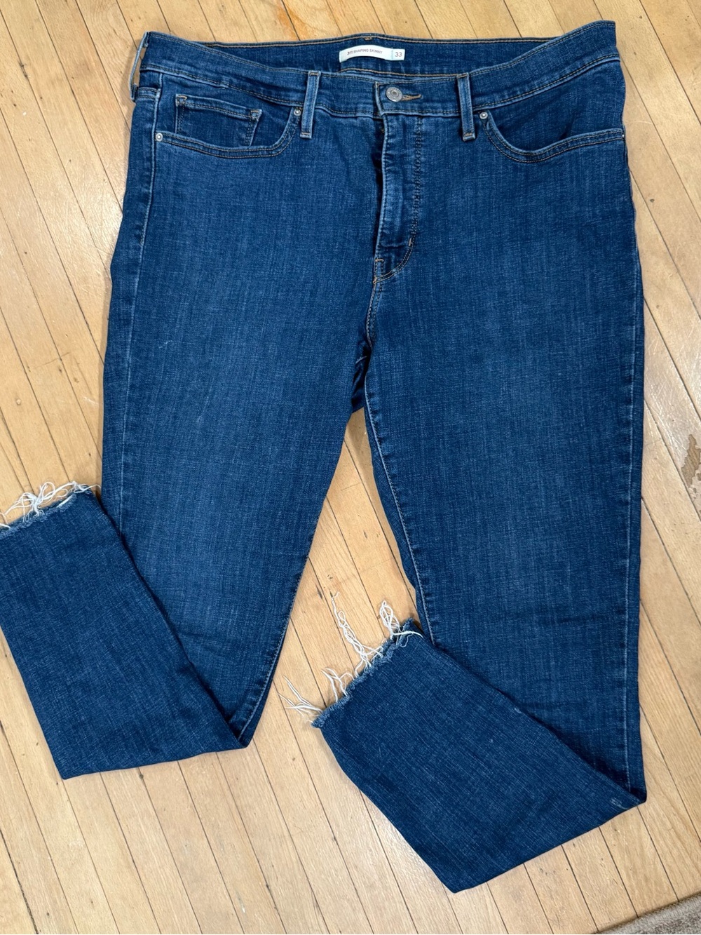 Levi's 311 Shaping Skinny Jeans Women's with Raw Hem Sz 33x30